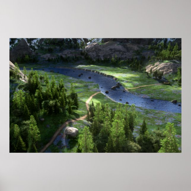 Affiche Solitude Cwm Imprimer (Devant)