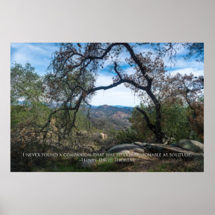 Affiche Solitude - Henry David Thoreau