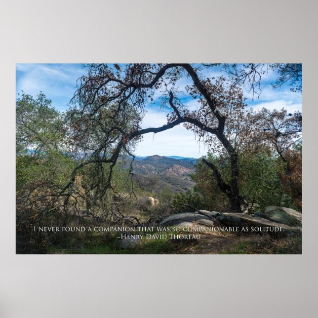 Affiche Solitude - Henry David Thoreau (Devant)