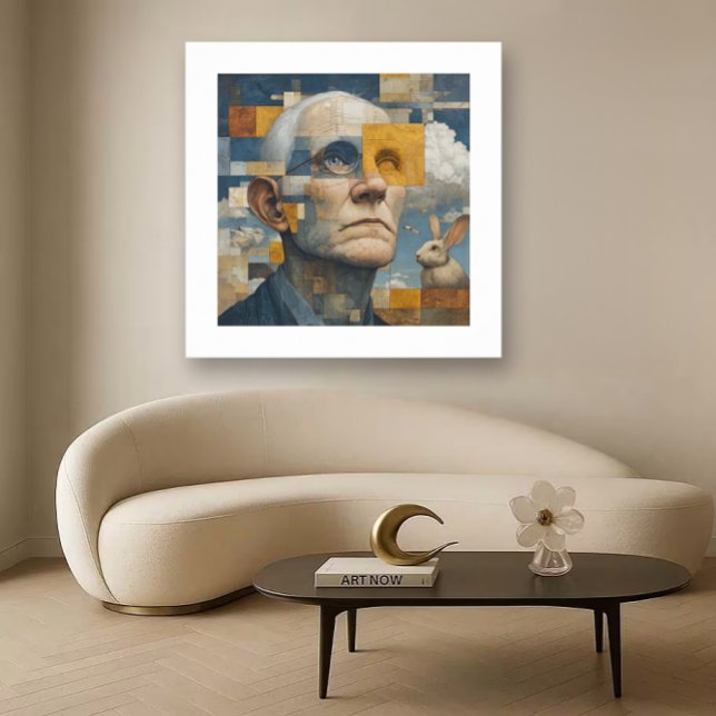 Affiche Solitude - une vision moderne d'un portrait d'art  (Créateur téléchargé)