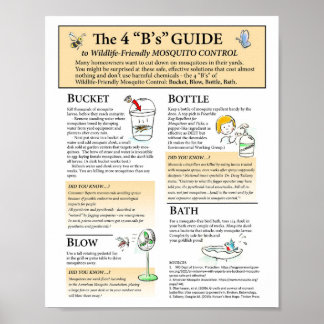 Affiche Solutions pour moustiques respectueuses de la faun