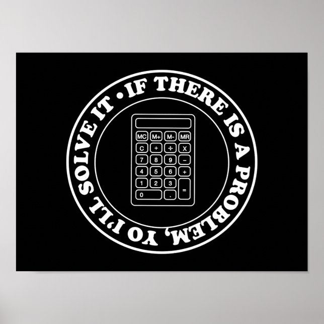 Affiche Solveur De Problèmes. (Devant)