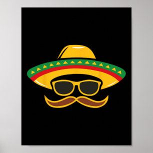 Affiche Sombrero Face Cinco De Mayo Mexicaine Enfants Garç