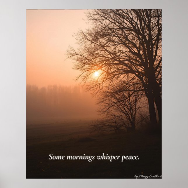 Affiche Some Mornings Whisper Peace – Winter Calm Art Prin (Devant)