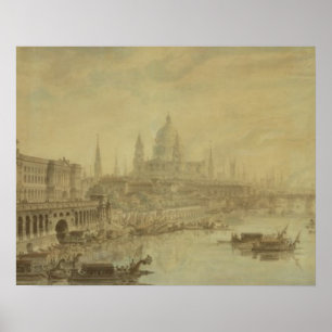 Affiche Somerset House, Cathédrale Saint-Paul et Blackfria