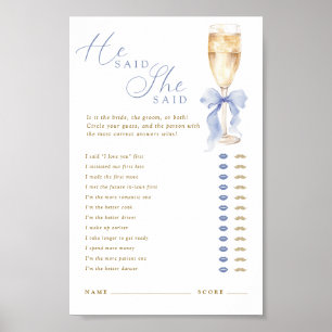 Affiche Something Blue He Said She Said Numérique