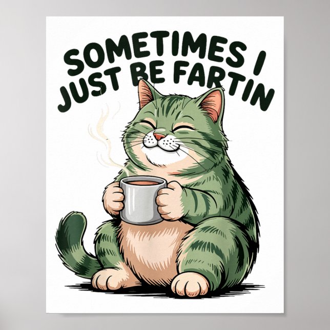 Affiche Sometimes I Just Be Fartin' Frog Humor Men Woman  (Devant)