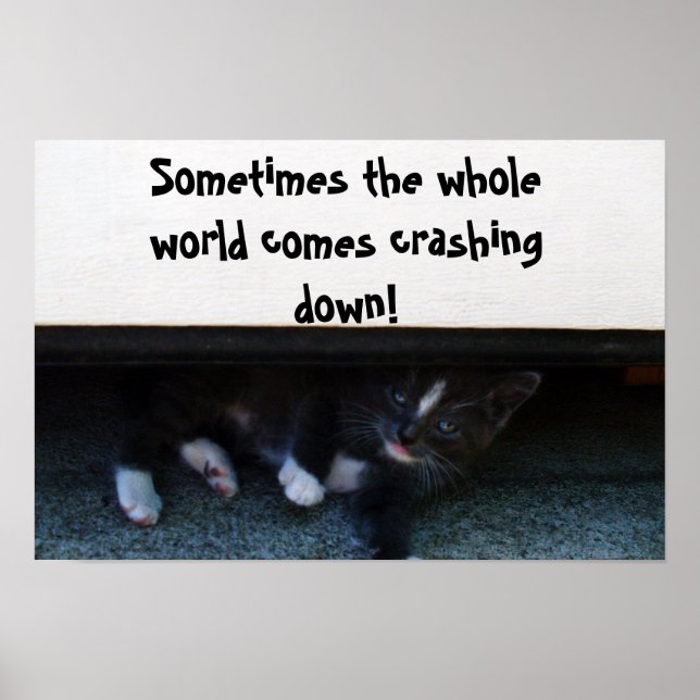 AFFICHE SOMETIMES THE WORLD CRASHES ON YOU (Devant)