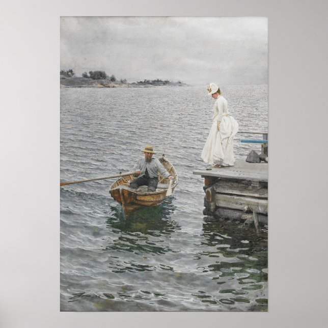 Affiche Sommarnöje, Anders Zorn (Devant)