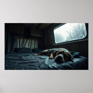 Affiche Sommeil de chien RV rêveur