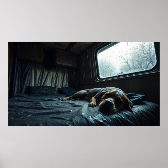 Affiche Sommeil de chien RV rêveur (Devant)