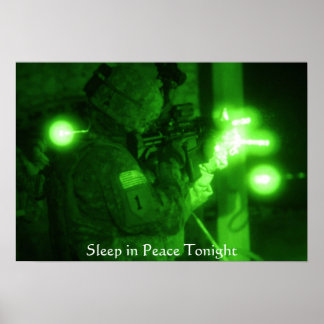 Affiche Sommeil en paix ce soir militaire