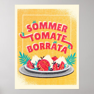 Affiche Sommer Tomate Borratta