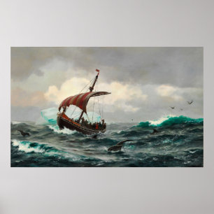 Affiche Sommernat sous le repaire Grønlandske Kyst circa