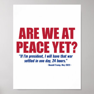 Affiche Sommes-nous enfin en paix ? Guerre entre la Russie