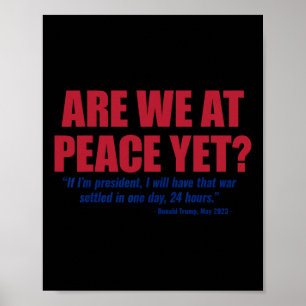 Affiche Sommes-nous enfin en paix ? Guerre entre la Russie