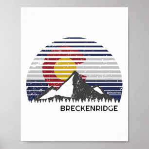 Affiche Sommet de Breckenridge Colorado