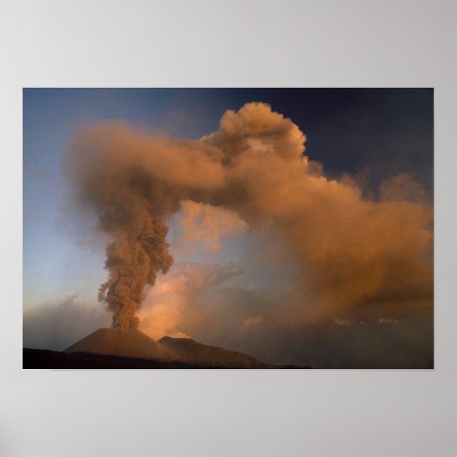 Affiche sommet du Mt. Etna, Sicile, Italie (Devant)