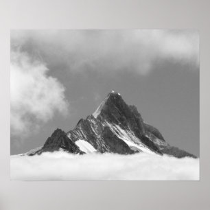 Affiche sommet du Shreckhorn, 3741 m. depuis Faulhorn,