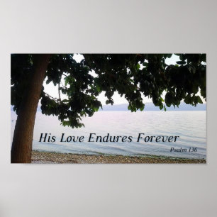 Affiche Son Amour Dure Toujours Psaume 136