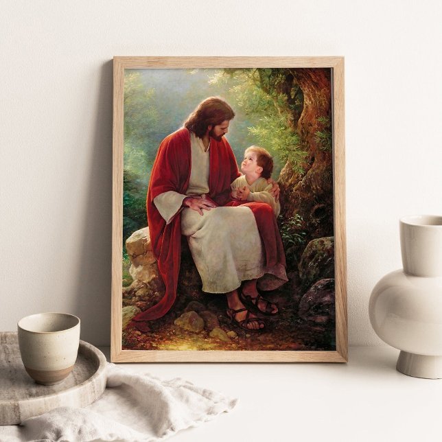 Affiche Son Amour, Jésus-Christ et Peinture de Petit Garço (Créateur téléchargé)