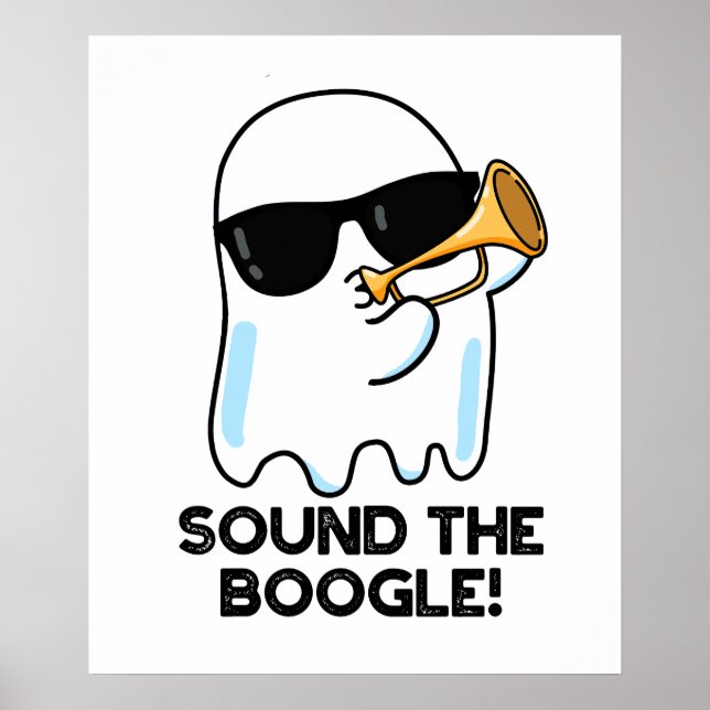 Affiche Son Boogle Funny Ghost Bugle Pun (Devant)