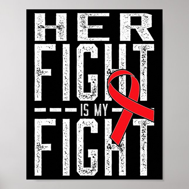 Affiche Son combat est ma lutte Conscience du cancer du sa (Devant)