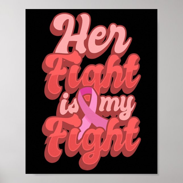 Affiche Son combat est mon combat Cadeau de la Journée mon (Devant)
