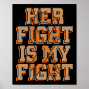Affiche Son combat est mon combat Cancer du sang Leucémie