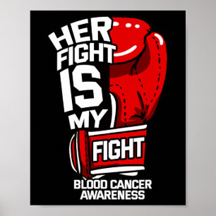 Affiche Son combat est mon combat Cancer du sang Tumeur li