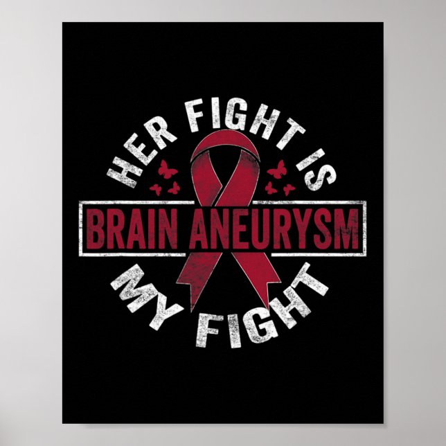 Affiche Son combat est mon combat Cerveau Aneurysme Sensib (Devant)