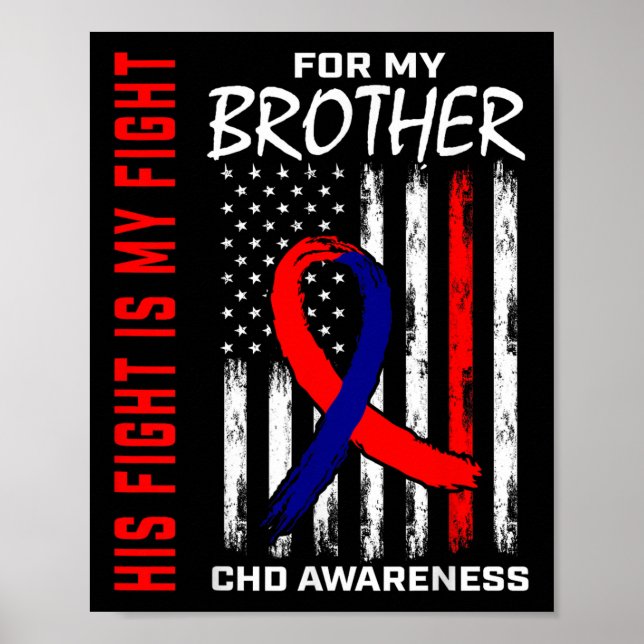 Affiche Son combat est mon combat Chd Sensibilisation Frèr (Devant)