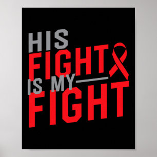 Affiche Son combat est Mon combat Conscience du cancer du 