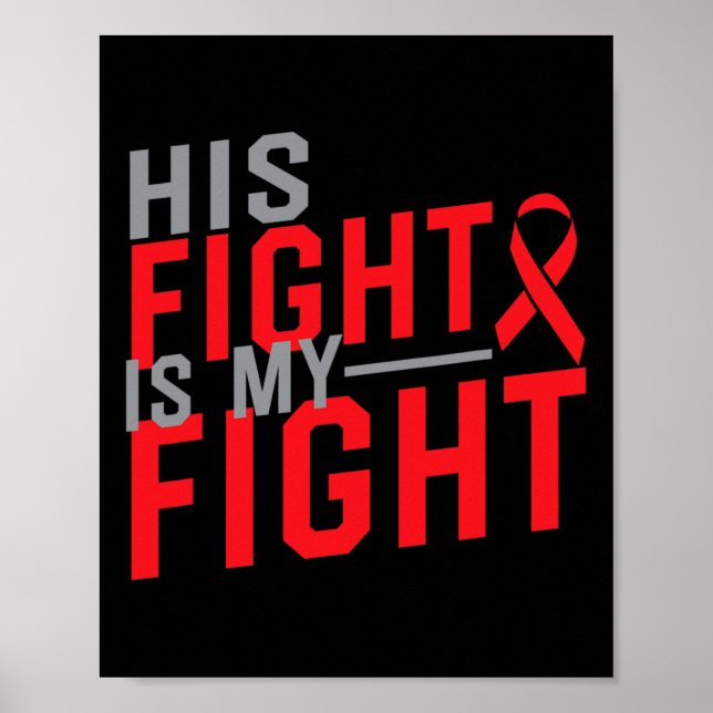 Affiche Son combat est Mon combat Conscience du cancer du  (Devant)