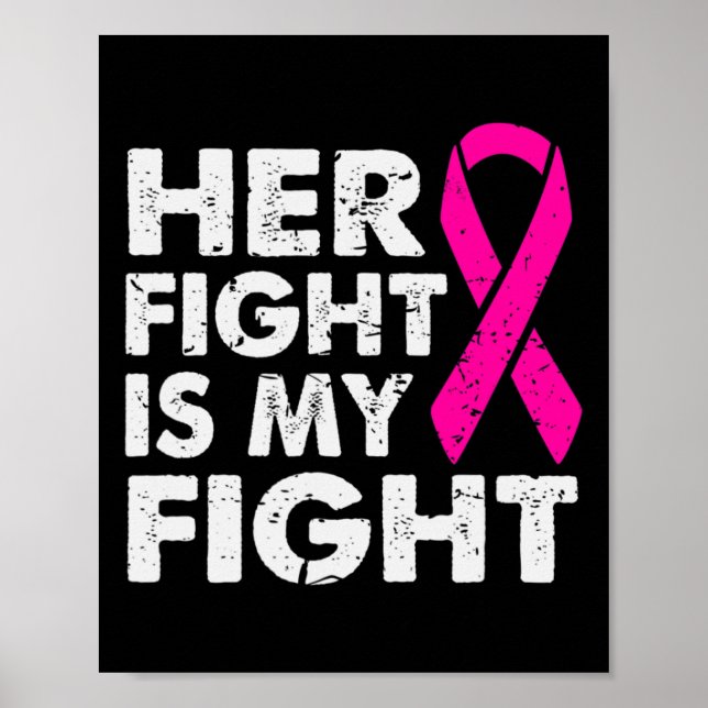 Affiche Son combat est Mon combat Conscience du cancer du  (Devant)