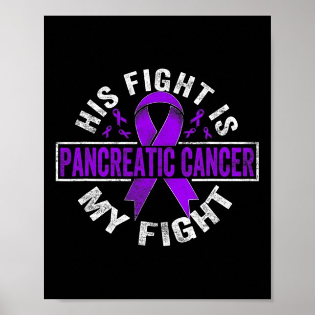 Affiche Son Combat Est Mon Combat Conscience Du Cancer Pan (Devant)