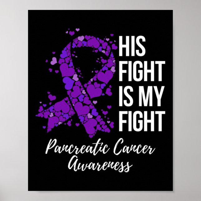 Affiche Son Combat Est Mon Combat Conscience Du Cancer Pan (Devant)