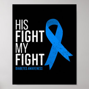 Affiche Son combat est mon combat contre le diabète T1d
