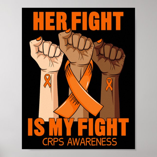 Affiche Son Combat Est Mon Combat Crps Sensibilisation Rsd (Devant)