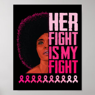 Affiche Son combat est mon combat femmes noires cancer du