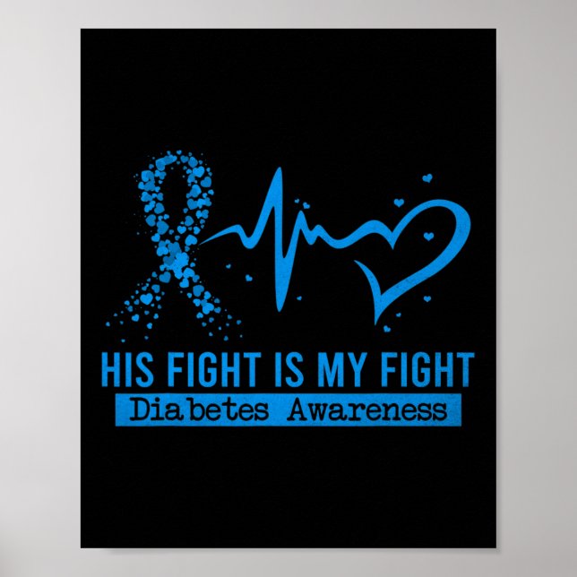 Affiche Son combat est mon combat Heart Ribbon Prix du Dia (Devant)
