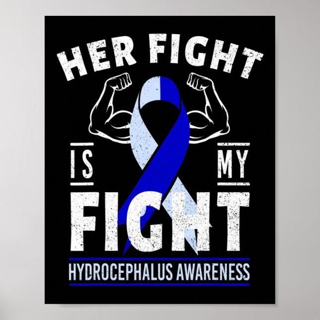 Affiche Son combat est Mon combat Hydrocéphalie Sensibilis (Devant)