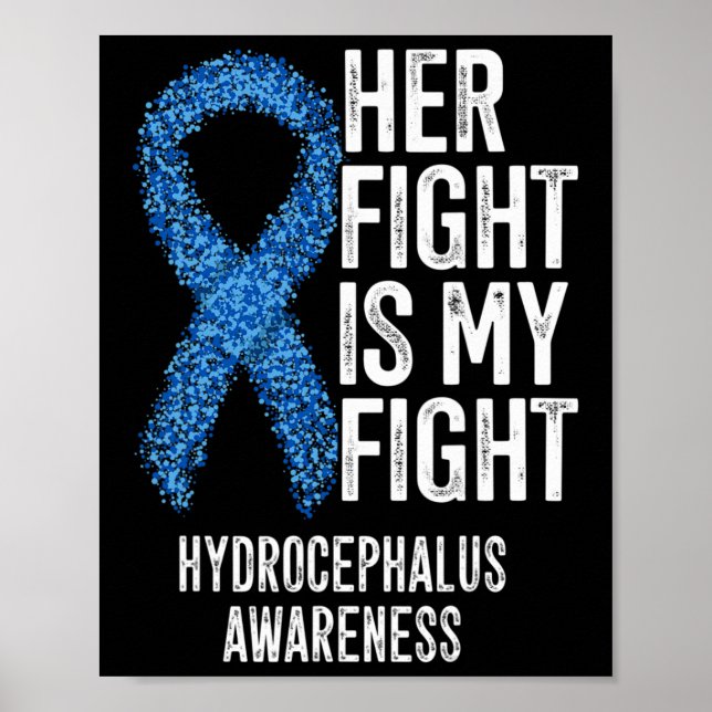 Affiche Son Combat Est Mon Combat Hydrocéphalie Sensibilis (Devant)
