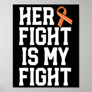Affiche Son Combat Est Mon Combat Leucémie Cancer Mari Hom