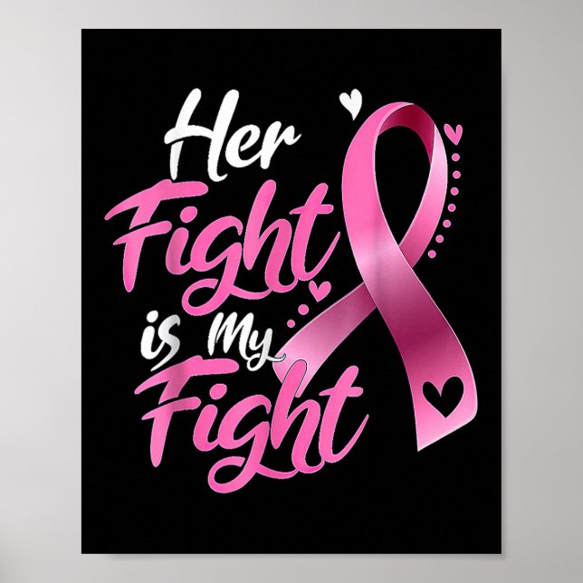 Affiche Son combat est mon combat Lutte Contre le cancer d (Devant)