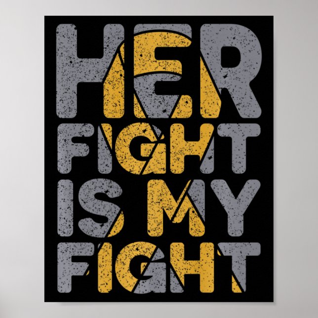 Affiche Son combat est mon combat Sensibilisation au cance (Devant)