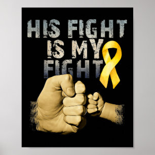 Affiche Son combat est mon combat Sensibilisation au cance