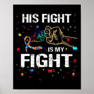 Affiche Son Combat Est Mon Combat Sensibilisation sur l'au