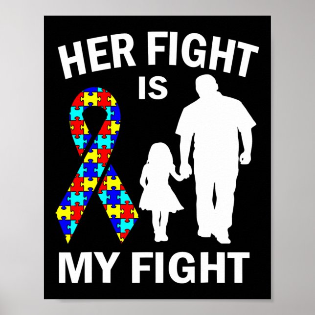 Affiche Son Combat Est Mon Combat Sensibilisation sur l'au (Devant)