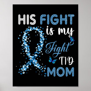 Affiche Son combat est mon combat T1d Maman Diabète Sensib